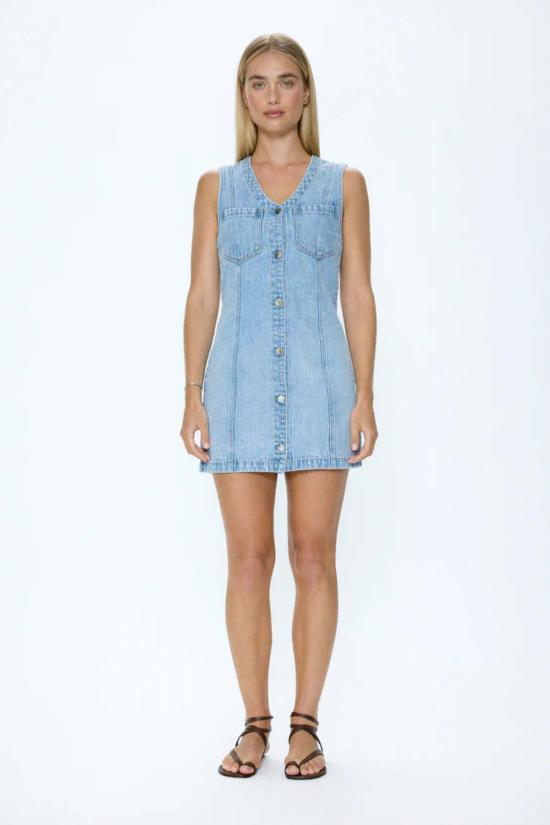  피스톨라 숏 원피스 카멜 미니 드레스 세렌디피티