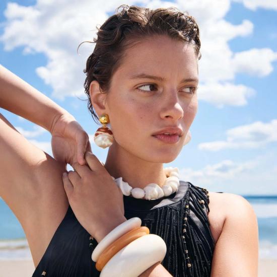  리지 포르투나토 팔찌 알라바스터 아크 커프