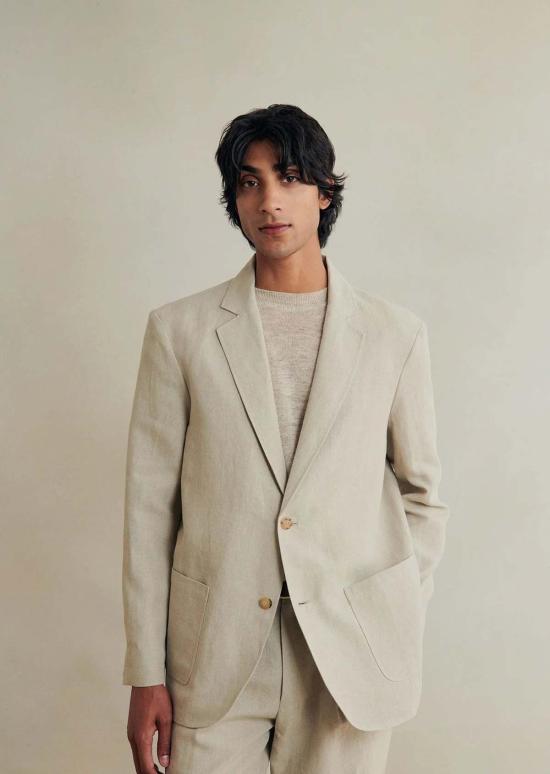  De Bonne Facture 수트 세트 드 본 팩튀르 작가용 재킷 염색하지 않은 아마 - OTHER BRANDS