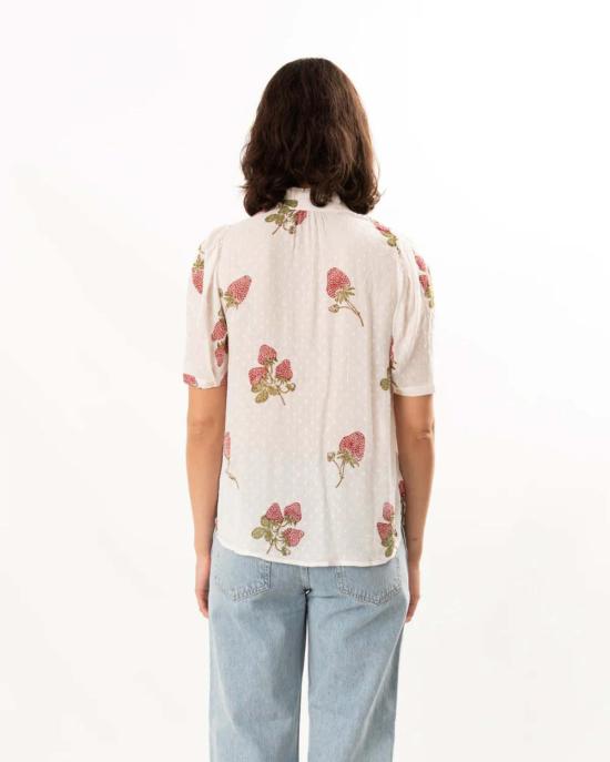  알릭스 오브 보헤미아 블라우스 위니 스트로베리 도트 셔츠 - ALIX OF BOHEMIA