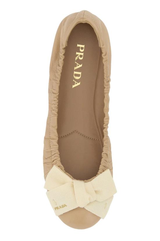 26SS 프라다 플랫 슈즈 1F322OZJBF0036 F 005 Beige - PRADA
