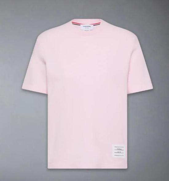 26SS 톰브라운 클래식 피케 4바 티셔츠 FJS207A 00050 680 LIGHT PINK DOM