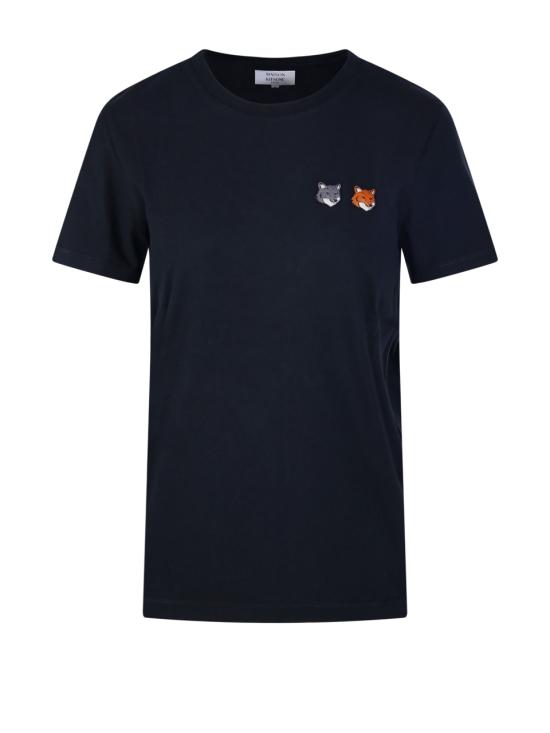 26SS 메종키츠네 더블 폭스 헤드 레귤러 티셔츠 OW011CFKJ7026 P190 ANTHRACITE DOM