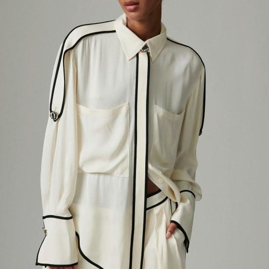  Day Birger et Mikkelsen 블라우스 Day Birger Et Mikkelsen Stello 탑 제트 스트림