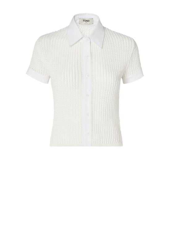 26SS 펜디 폴로 티셔츠 FZE572 AW4NF0ZNM White