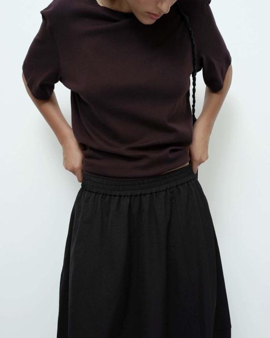  미정박 롱 스커트 박미정 벌룬 미디 스커트 - MIJEONG PARK