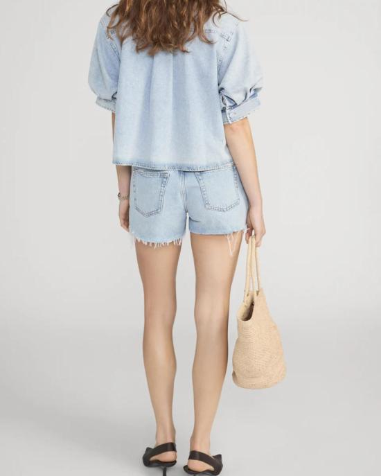  프레임 셔츠 더 빌로우 슬리브 셔츠 퍼핀 - FRAME