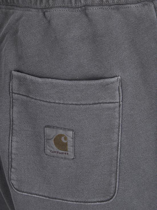 26SS 칼하트 WIP 넬슨 스웨트 쇼츠 I030130 89GD BLACK GARMENT DYED DOM - CARHARTT WIP