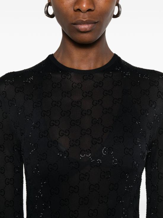 26SS 구찌 롱 원피스 864957 XKFHN1043 Black - GUCCI