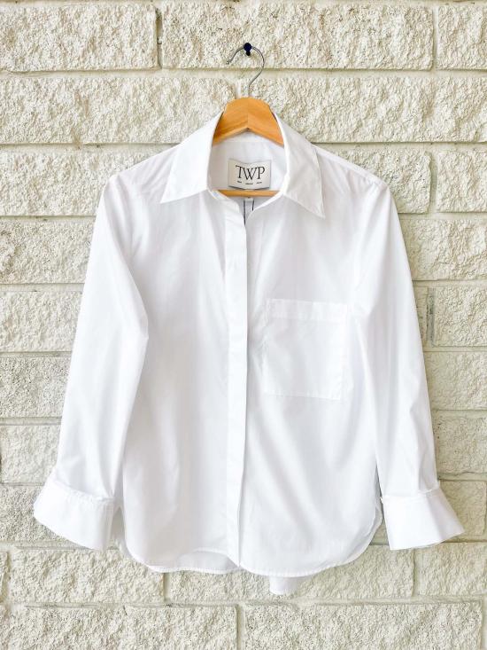  티더블유피 셔츠 Twp 남자친구 셔츠 화이트