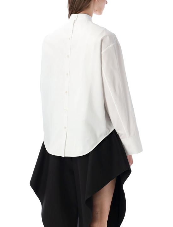 26SS 알라이아 셔츠 AA9C1010T611C 000 Bianco - ALAIA