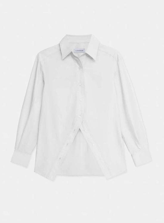  LAAGAM 셔츠 라감 노 보이프렌드 셔츠 화이트