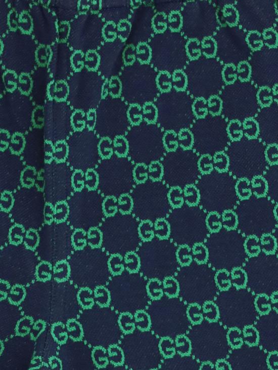 26SS [키즈] 구찌 쇼츠/버뮤다 849680 XJHA94085 Navy green - GUCCI