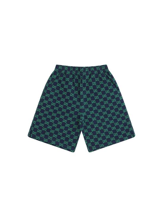 26SS [키즈] 구찌 쇼츠/버뮤다 849680 XJHA94085 Navy green