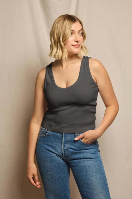  퍼펙트 화이트 티 민소매 티셔츠 마리아 탱크 - PERFECT WHITE TEE