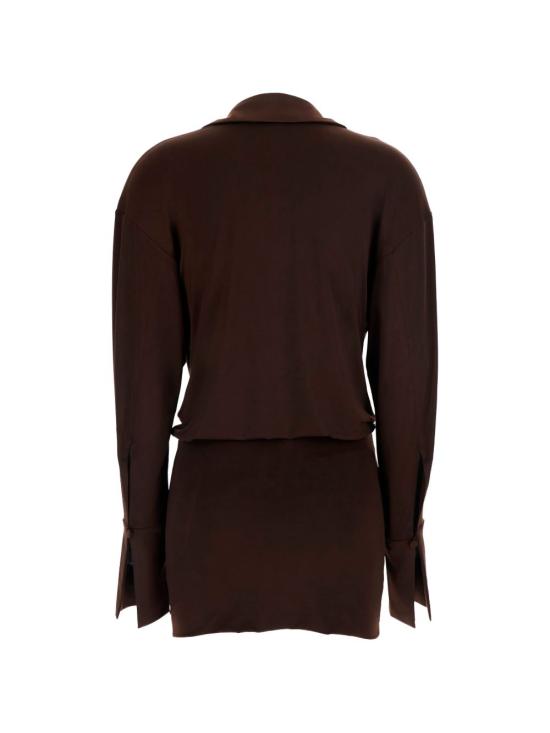 26SS 안다마네 미디 원피스 TM190107B TJP142DARK BROWN - ANDAMANE