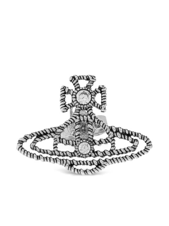 26SS 비비안웨스트우드 이어링 62010372 02P156P156 Antique platinum wht - VIVIENNE WESTWOOD