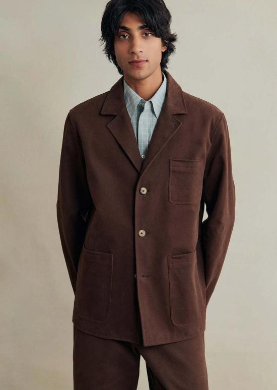  De Bonne Facture 수트 자켓 트래블러 재킷 바크 브라운