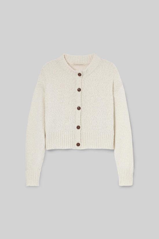  보몽 오가닉 가디건 보몬트 오가닉 스기 코튼 린넨 니트 - BEAUMONT ORGANIC