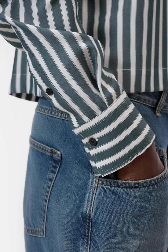  클로즈드 셔츠 닫힌 크롭 클래식 셔츠 - CLOSED