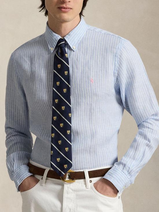 26SS 랄프 로렌 긴팔 셔츠 710B15594 005 Clear Blue - RALPH LAUREN