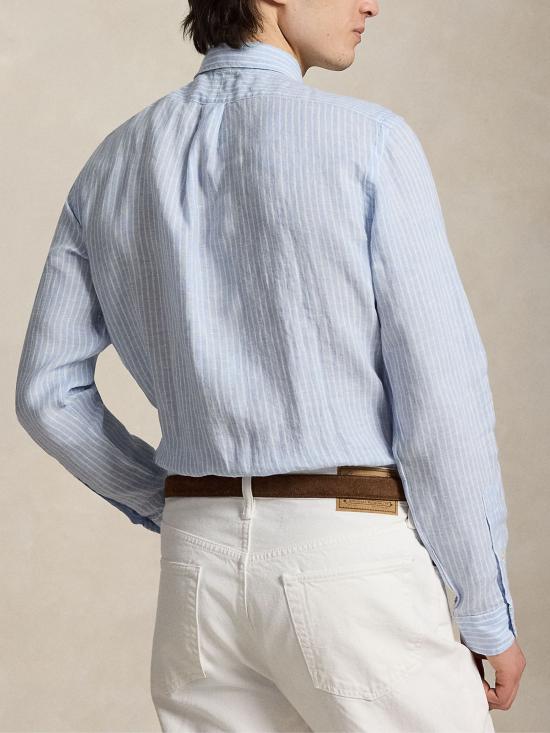 26SS 랄프 로렌 긴팔 셔츠 710B15594 005 Clear Blue - RALPH LAUREN