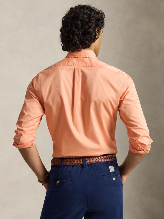 26SS 랄프 로렌 긴팔 셔츠 710B20512 010 Orange - RALPH LAUREN