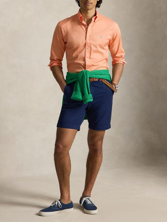 26SS 랄프 로렌 긴팔 셔츠 710B20512 010 Orange - RALPH LAUREN