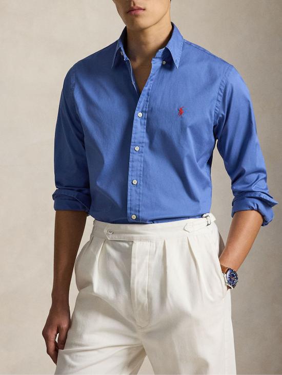 26SS 랄프 로렌 긴팔 셔츠 710B20512 004 Blue - RALPH LAUREN