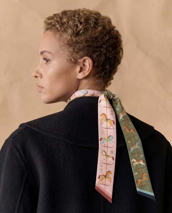  세레 머플러/스카프 세리 말띠 해 실크 트윌리 스카프 - SEREE