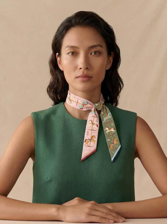  세레 머플러/스카프 세리 말띠 해 실크 트윌리 스카프 - SEREE