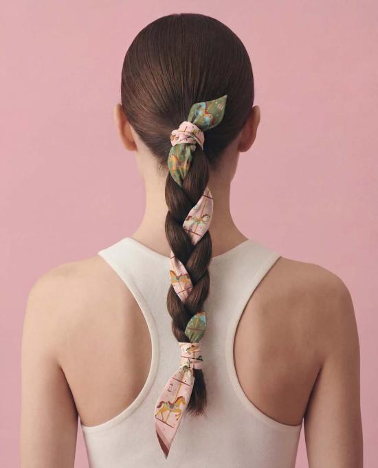  세레 머플러/스카프 세리 말띠 해 실크 트윌리 스카프 - SEREE