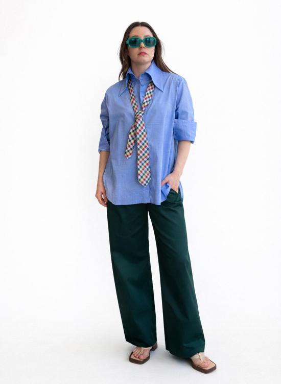  메그 셔츠 빅 칼라 셔츠