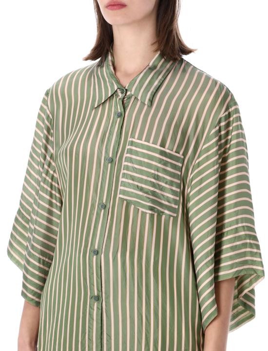 26SS 드리스 반 노튼 블라우스 2610107573274 604 Verde - DRIES VAN NOTEN