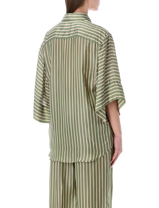 26SS 드리스 반 노튼 블라우스 2610107573274 604 Verde - DRIES VAN NOTEN