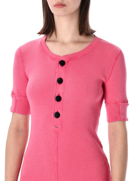 26SS 끌로에 숏 원피스 CH26UJR14089 6X9 ROSY CHERRY - CHLOE