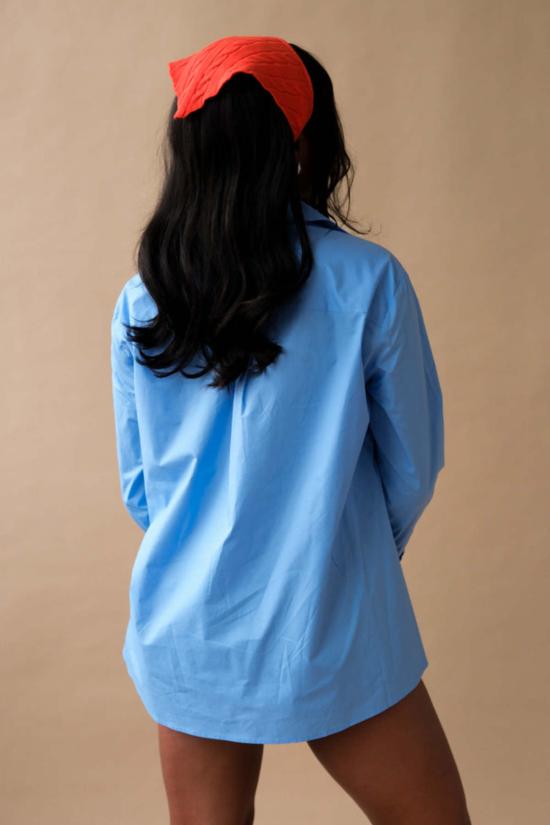  LAAGAM 셔츠 라감 노 보이프렌드 셔츠 블루 - OTHER BRANDS