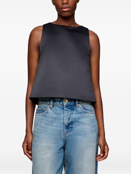 26SS 가니 민소매 티셔츠 A1040258 099 Nero - GANNI