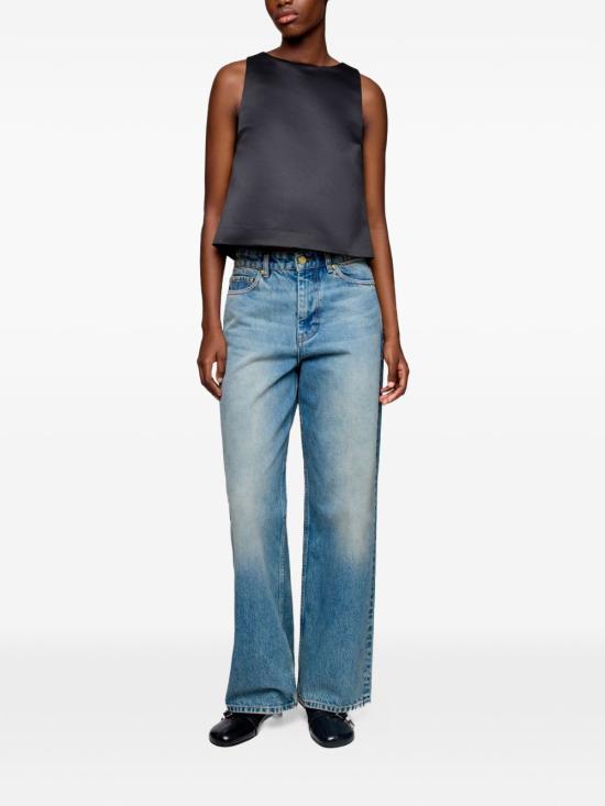 26SS 가니 민소매 티셔츠 A1040258 099 Nero - GANNI