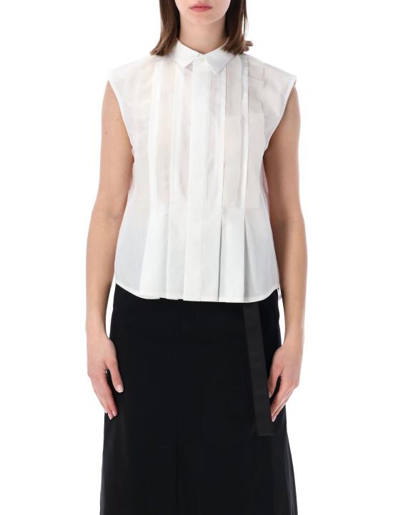 26SS 사카이 블라우스 26 08541 151 Bianco