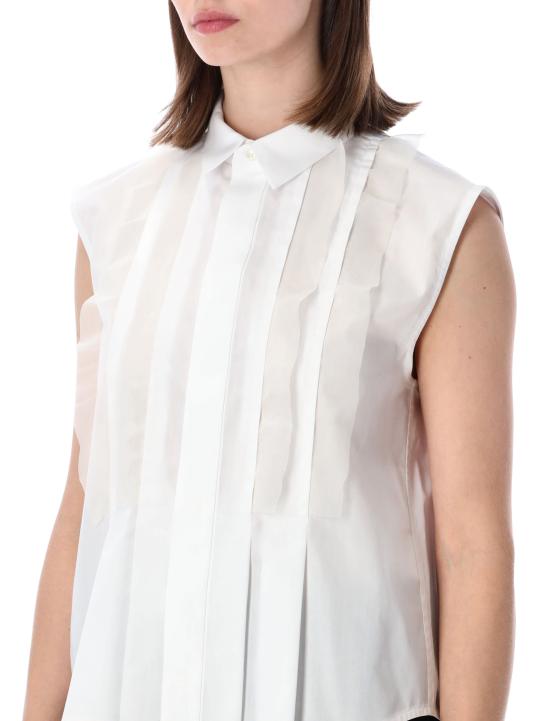 26SS 사카이 블라우스 26 08541 151 Bianco - SACAI