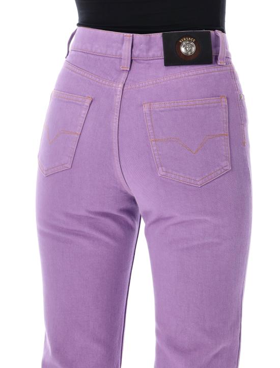 26SS 베르사체 스트레이트 팬츠 10237411A17871 1DB20 LILAC ARCH - VERSACE