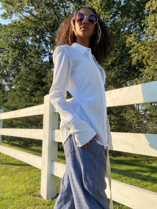  예세이트 셔츠 예사엣 타이투 버튼다운 셔츠 - YESAET