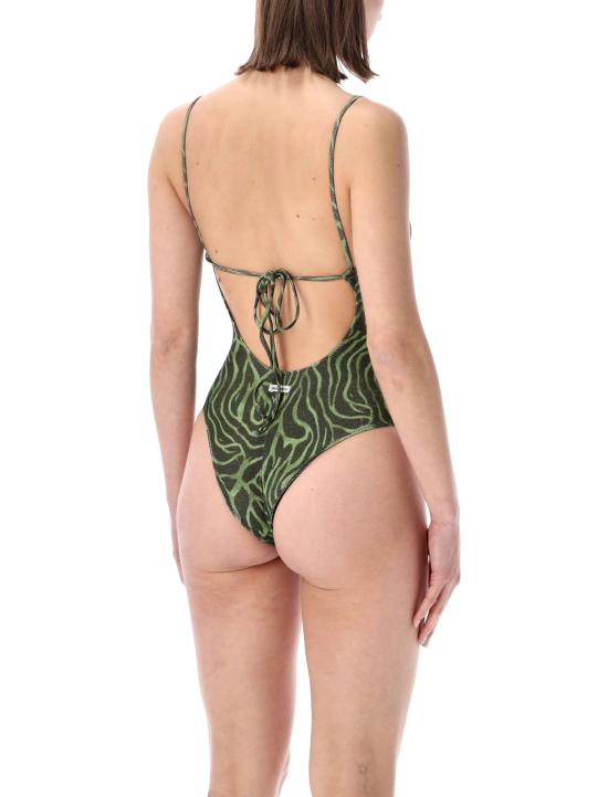 26SS 마티네 원피스 수영복 CB7059 ZEBRATO VE ZEBRATO VERDE - MATINEE