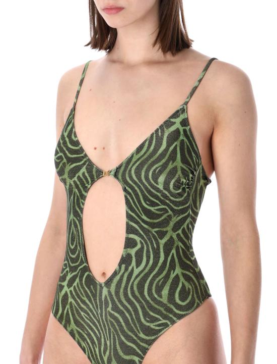 26SS 마티네 원피스 수영복 CB7059 ZEBRATO VE ZEBRATO VERDE - MATINEE