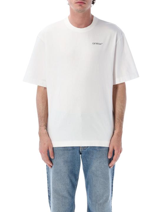 26SS 오프화이트 반팔 티셔츠 OMAA120S26JER008 1000 Bianco