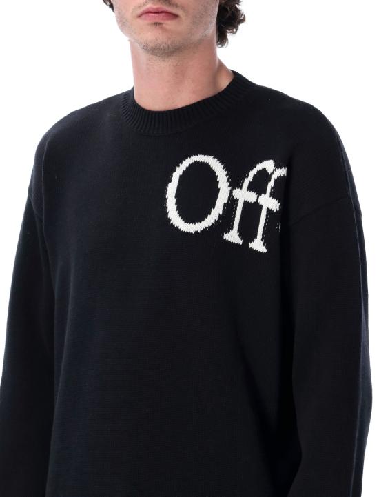 26SS 오프화이트 스웨터 OMHE20QS26KNI001 0001 Nero - OFF WHITE