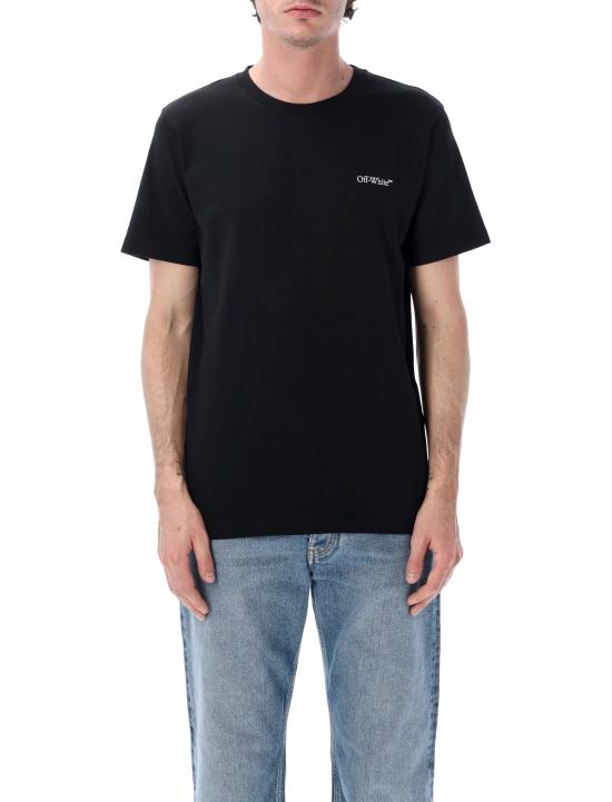 26SS 오프화이트 반팔 티셔츠 OMAA027S26JER001 0001 Nero