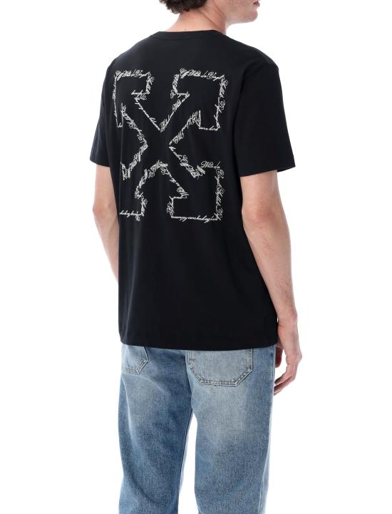 26SS 오프화이트 반팔 티셔츠 OMAA027S26JER002 0001 Nero - OFF WHITE