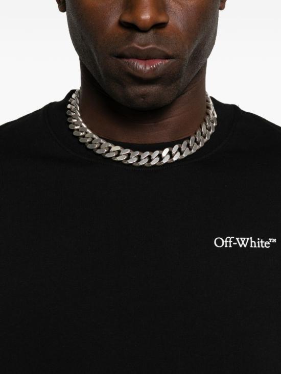26SS 오프화이트 반팔 티셔츠 OMAA120S26JER008 0001 Nero - OFF WHITE